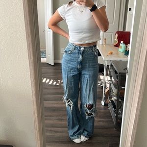 Bershka Wide Leg 90s Jeans